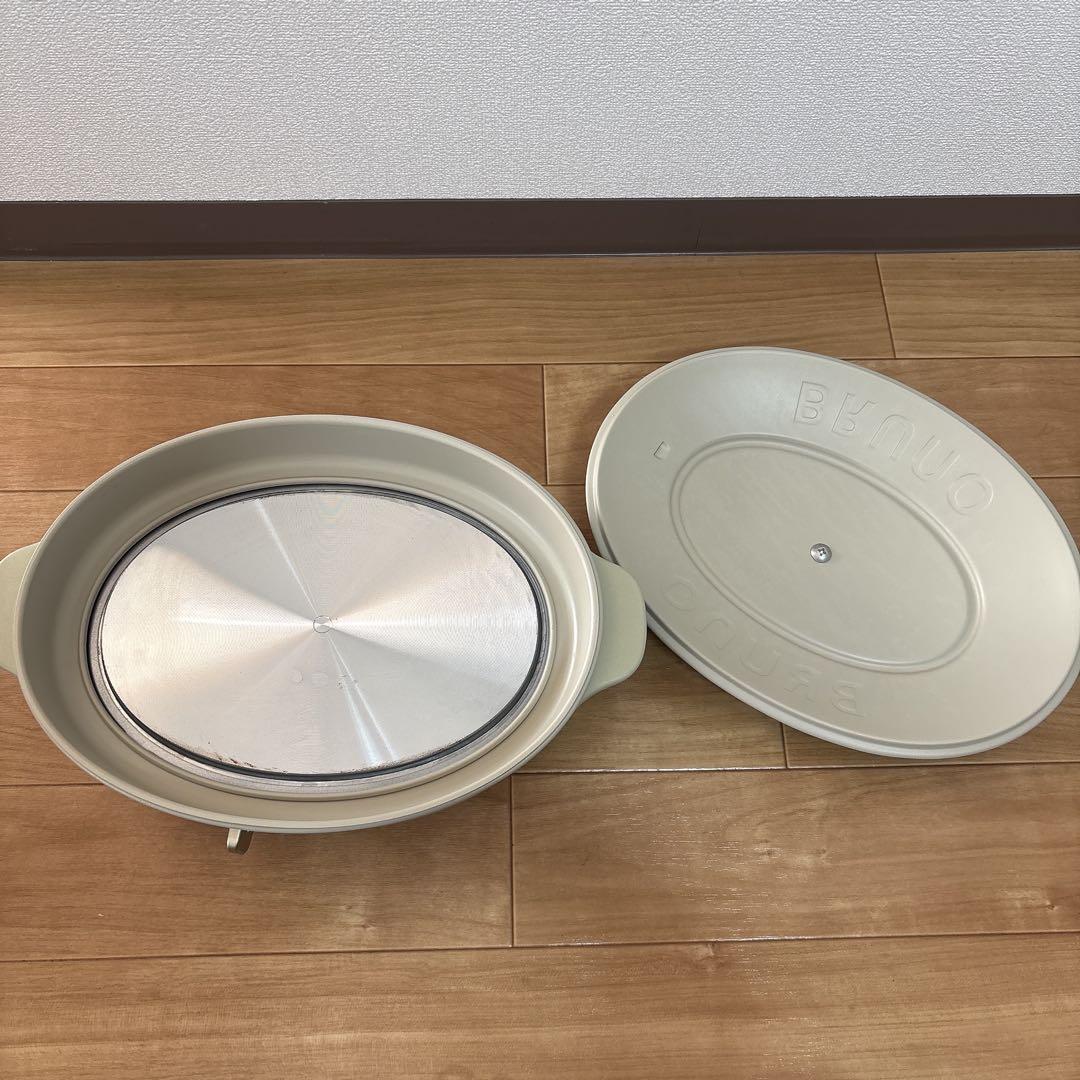BRUNO ブルーノcrassy+ オーバルホットプレートグレージュ
