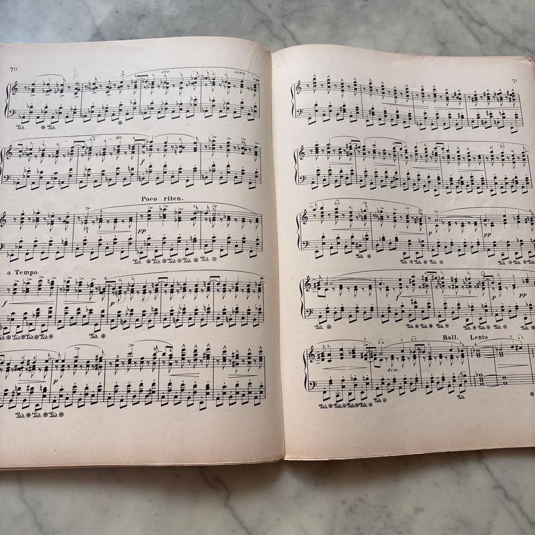 フランス　アンティーク　楽譜　ショパン　1915年