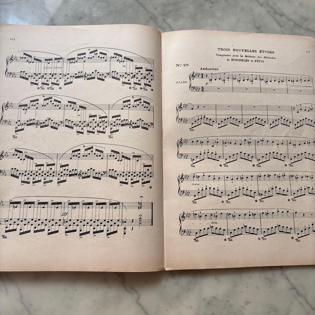 フランス　アンティーク　楽譜　ショパン　1915年
