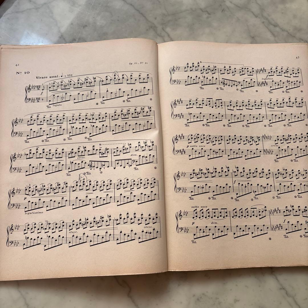 フランス　アンティーク　楽譜　ショパン　1915年