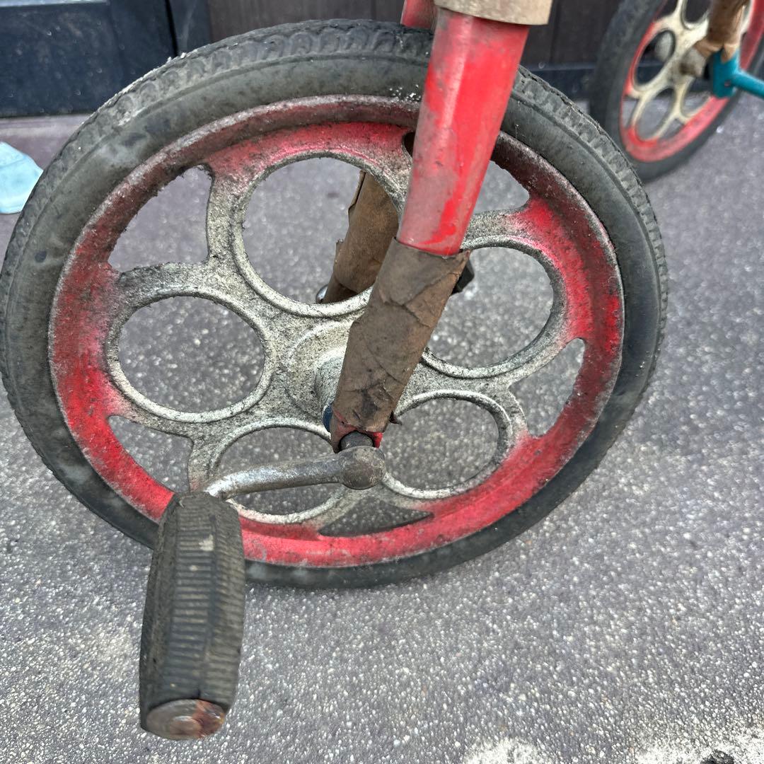 再お値下げ‼️蔵から出てきた　アンティーク三輪車　デッドストック