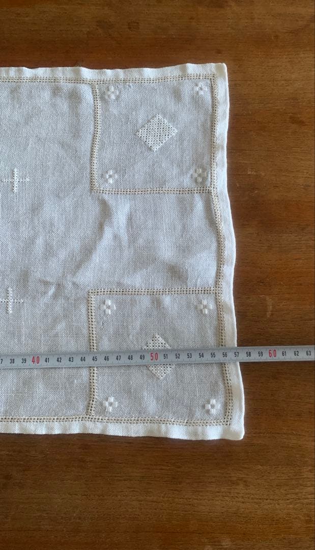 ヴィンテージ⭐︎刺繍入りリネンテーブルクロス