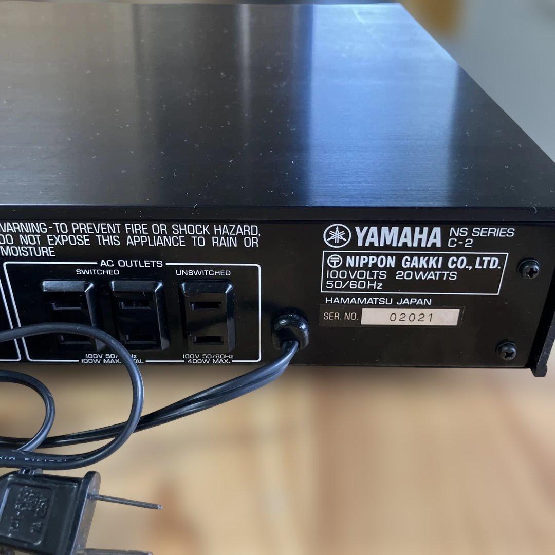E109 【通電確認済】 YAMAHA C-2 ステレオプリアンプ