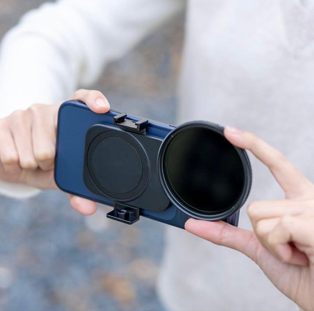 スマホ レンズフィルター アダプター + 67mm 可変NDフィルター キット