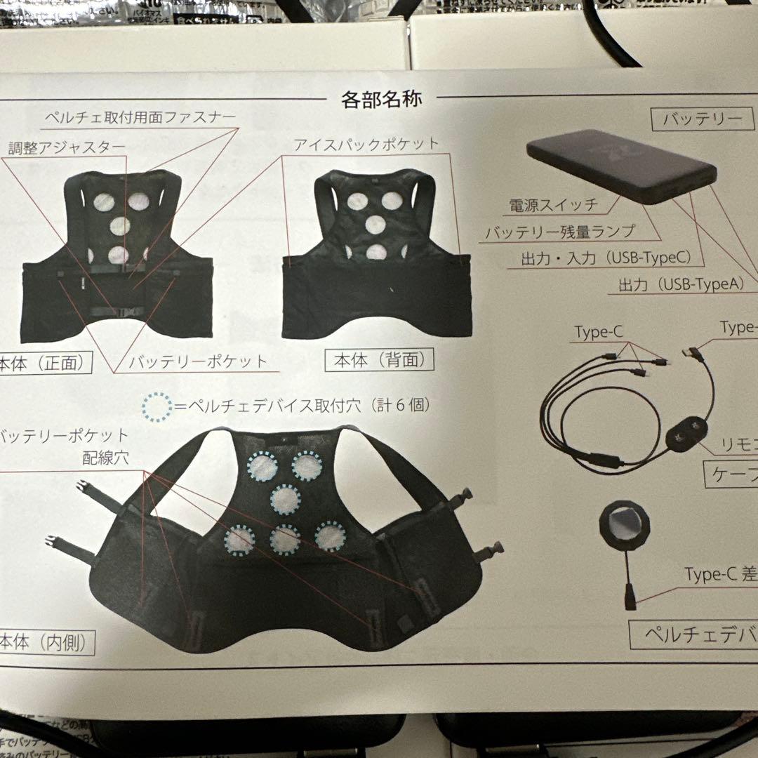 温冷ペルチェ６点式ベスト　【最安値】