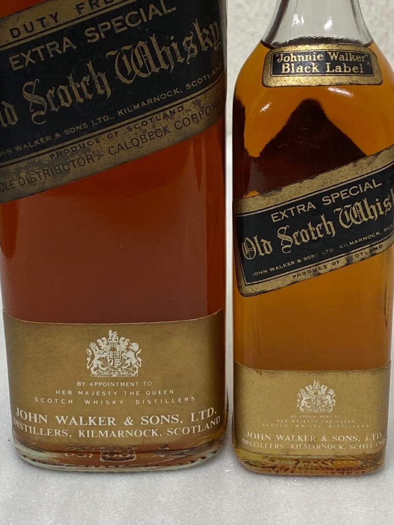 3-2318 Johnnie Walker BlackLabel 大小2本セット