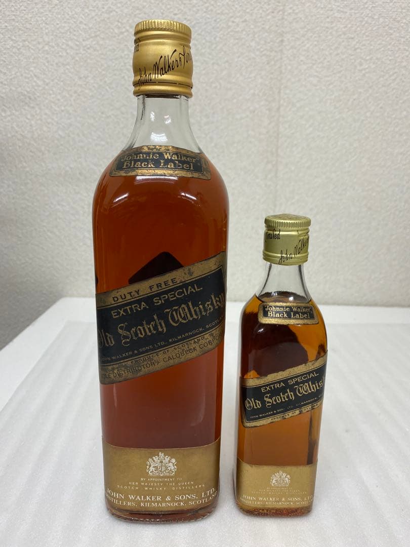 3-2318 Johnnie Walker BlackLabel 大小2本セット