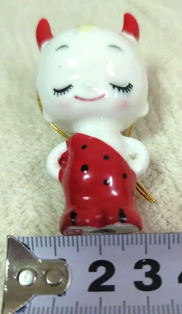 内藤ルネ 鬼 天使 悪魔 3人組 陶器 オーナメント