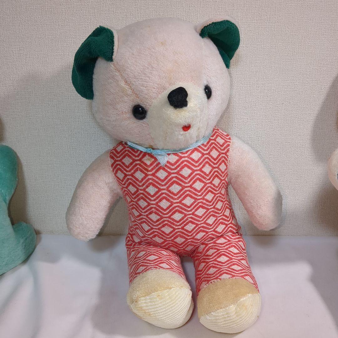 【昭和レトロ】 くま 犬 舌出し ぬいぐるみ まとめ売り