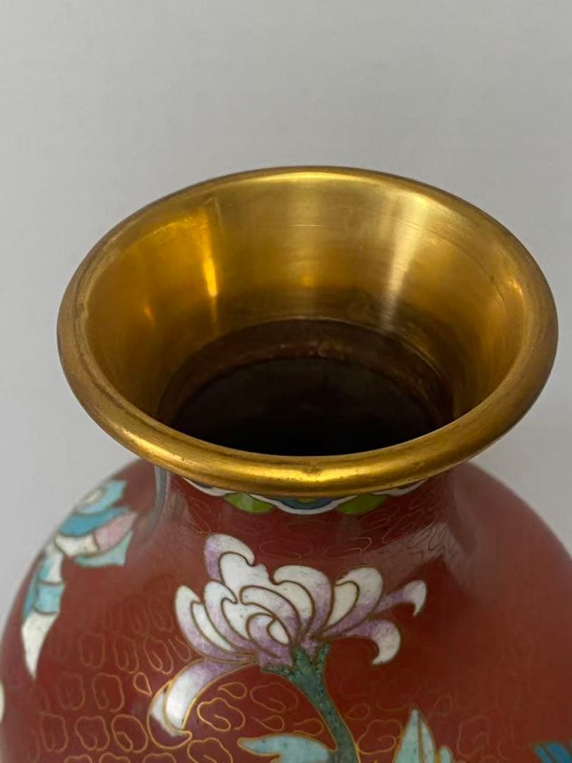 景泰蓝 銅胎掐絲琺瑯 年代物 骨董品