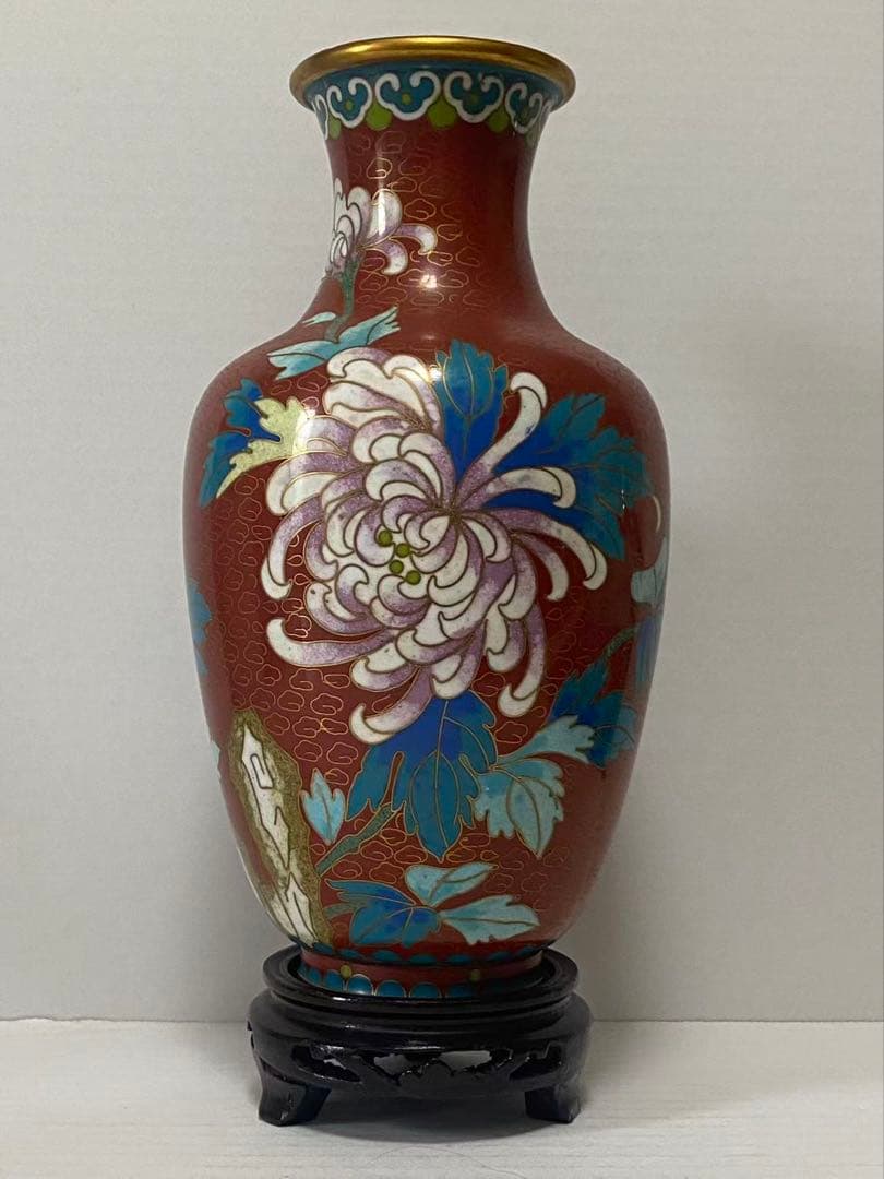 景泰蓝 銅胎掐絲琺瑯 年代物 骨董品