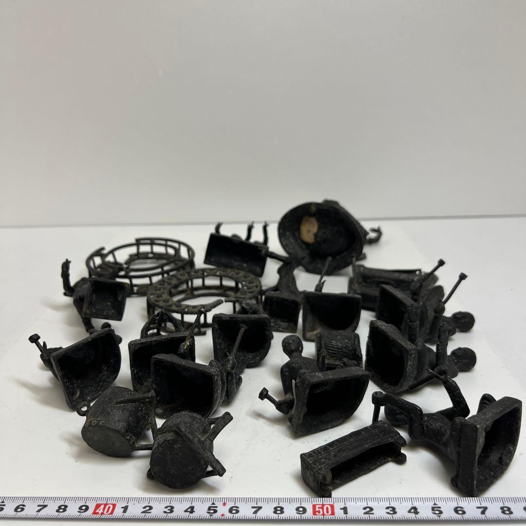 専用　銅器　祭り人物いろいろ　3029g タカチ　東さ7-1223④