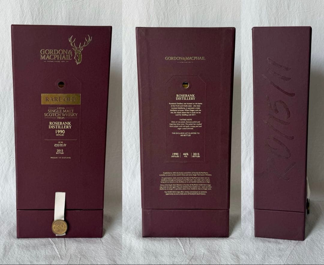 ウイスキー Gordon & MacPhail Rare Old Rosebank 1990