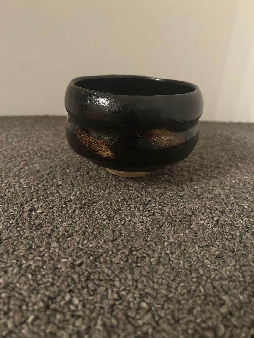 黒楽茶碗　佐々木松楽作