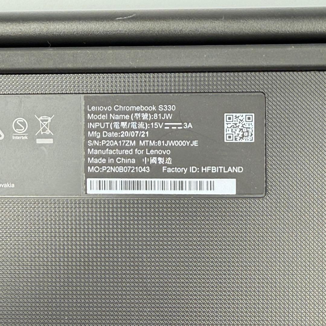 Chromebook本体 Lenovo Chromebook S330 81JW000YJE