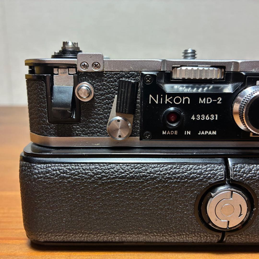 【ジャンク】Nikon F2用モータードライブ　MD-2+MB-1