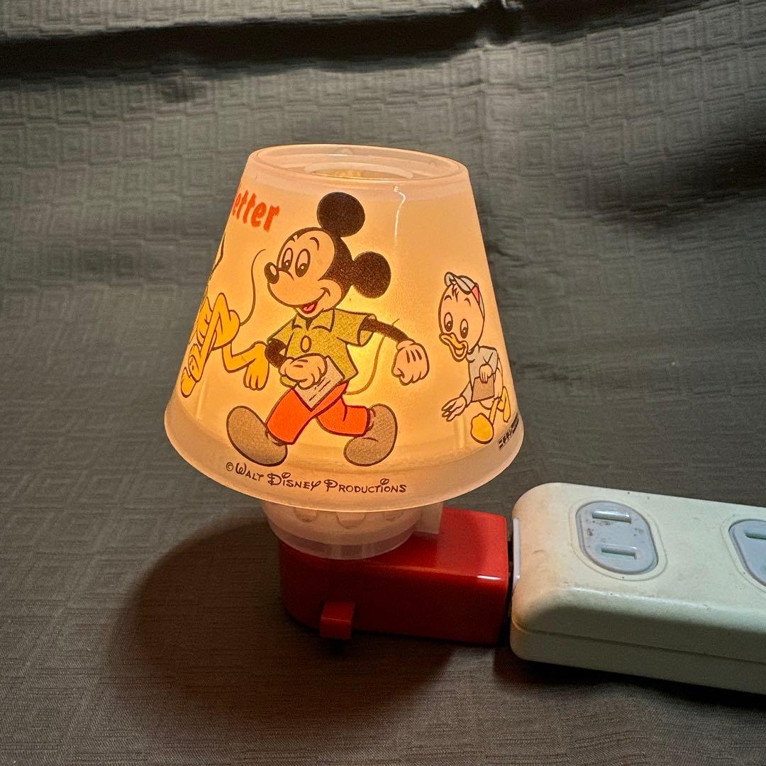 激レア★昭和【レトロ】ディズニー　コンセントライト　ミッキーマウス　ニチテン