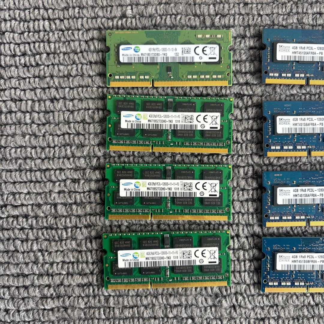 SAMSUNG、SK hynixなど　ノートPC用　メモリ4GB×10枚