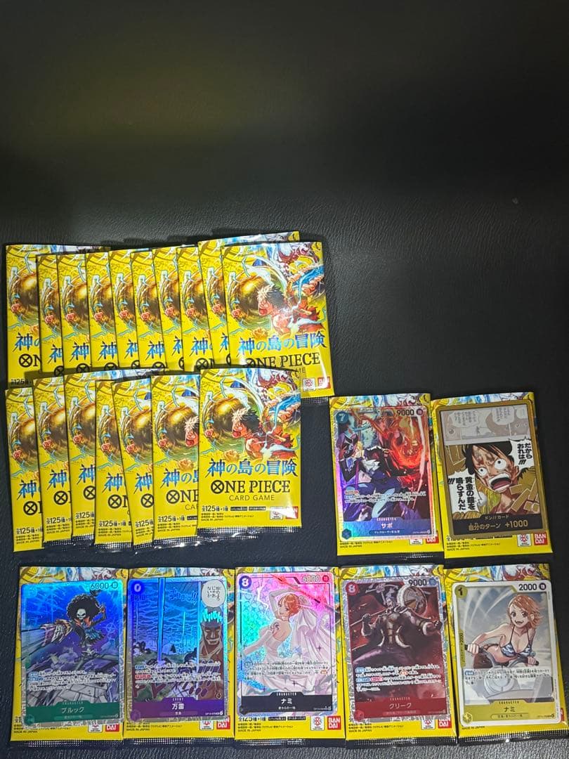 ワンピースカード　ナミSRパラレル含む1box開封セット