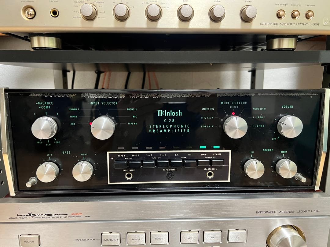 McIntosh C28 ステレオプリメインアンプ