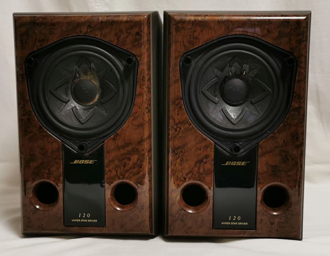 BOSE スピーカー 120 。貴重！ 幸せを呼ぶ 鳥眼杢のバッフル板。美品。
