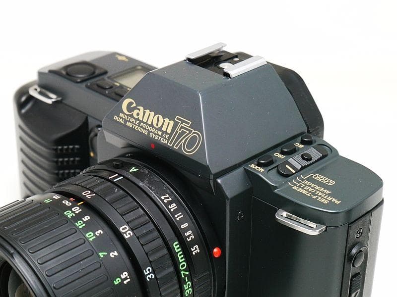 Canon T70 レンズとストロボ付きフィルムカメラスタートセット