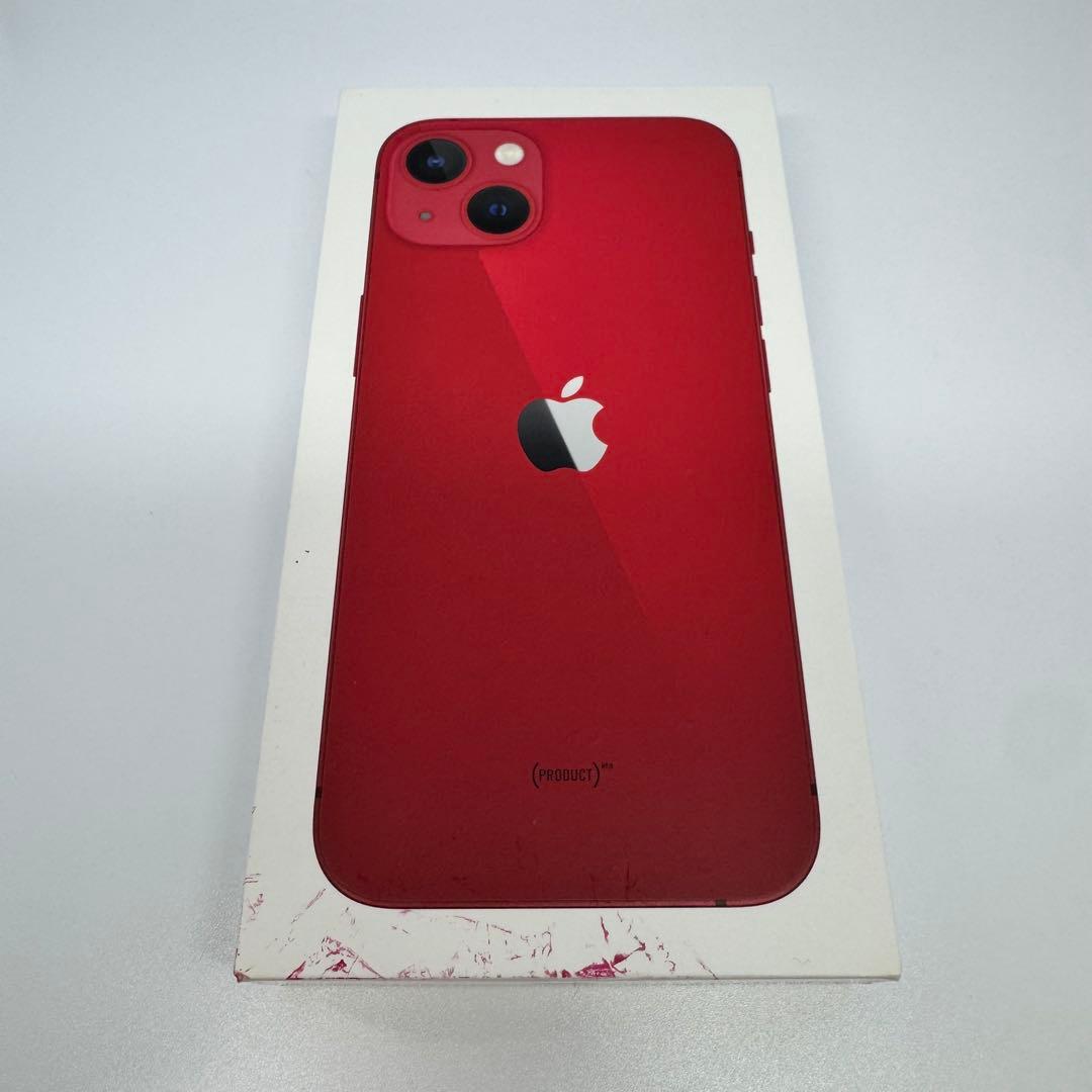 【美品】iPhone 13 256GB RED 大容量新品バッテリー100%