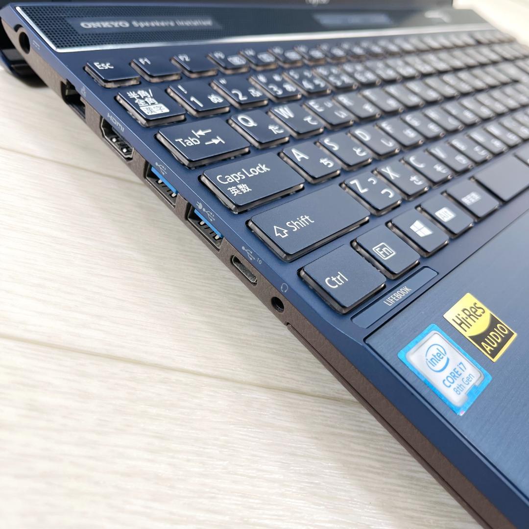 富士通 第8世代 i7 新品SSD512＋HDD搭載 メモリ16 ノートパソコン