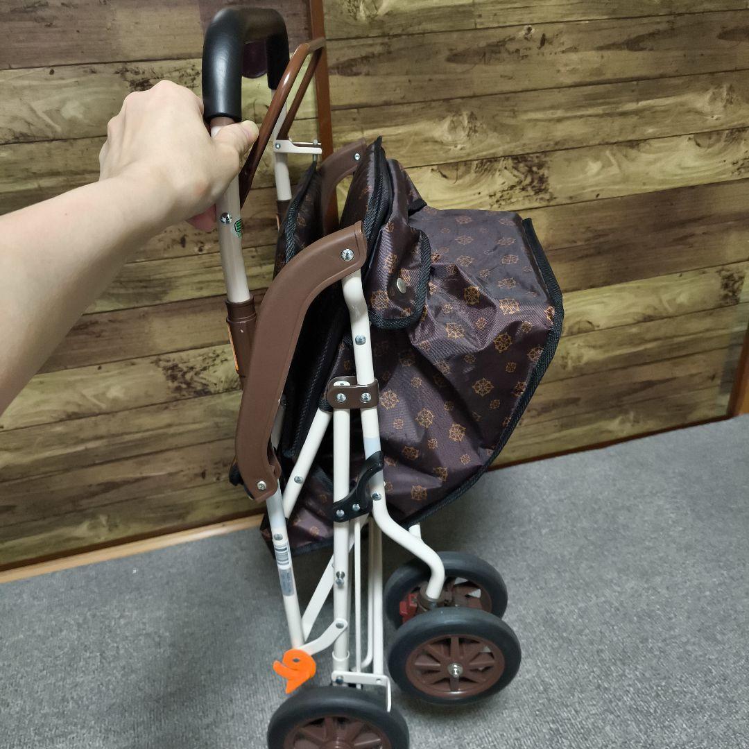 h*u様 幸和製作所 折りたたみ式シルバーカー ブラウン系 美品