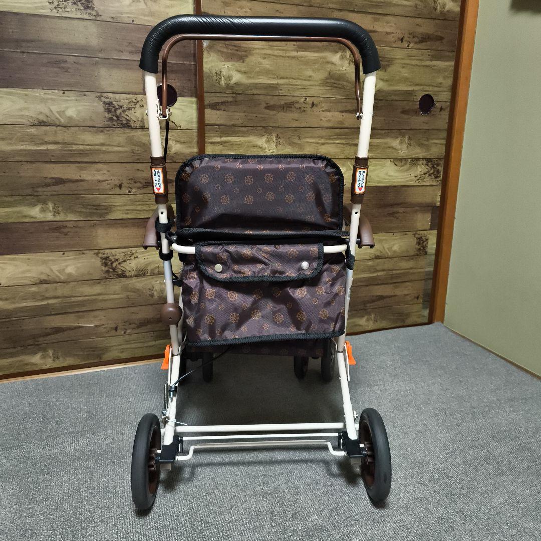 h*u様 幸和製作所 折りたたみ式シルバーカー ブラウン系 美品