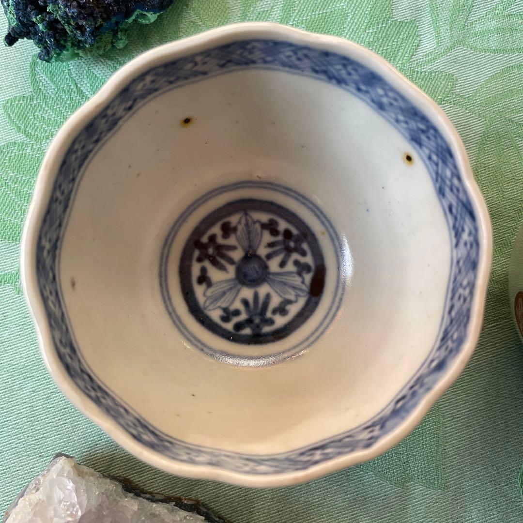 古伊万里　金彩　色絵　湯呑み茶碗　2客