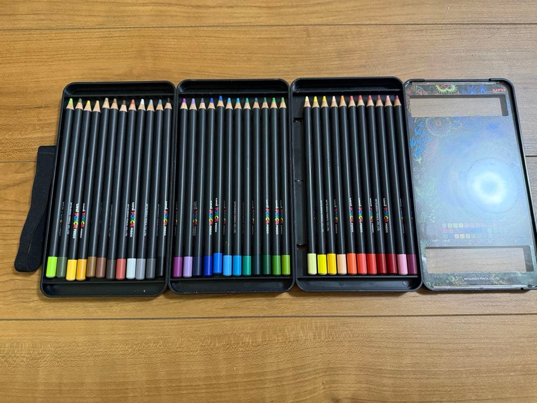 海外版 ペリシア POSCA pencils ポスカ 油性色鉛筆uni 35色