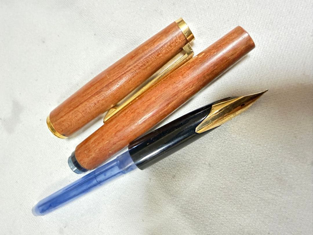 パイロット 万年筆 18K 750 H474木軸 ゴールドカスタム・カエデ