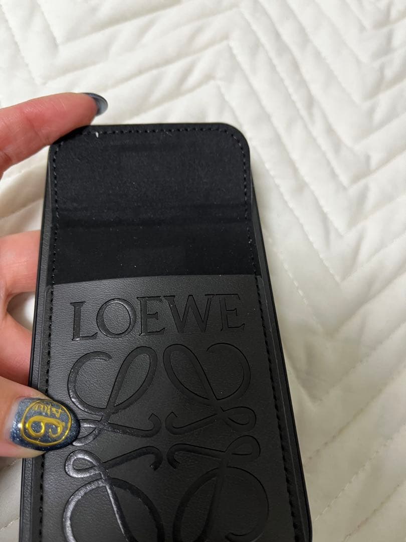 LOEWE ノベルティ ブラック iPhone14ケース カードポケット付き