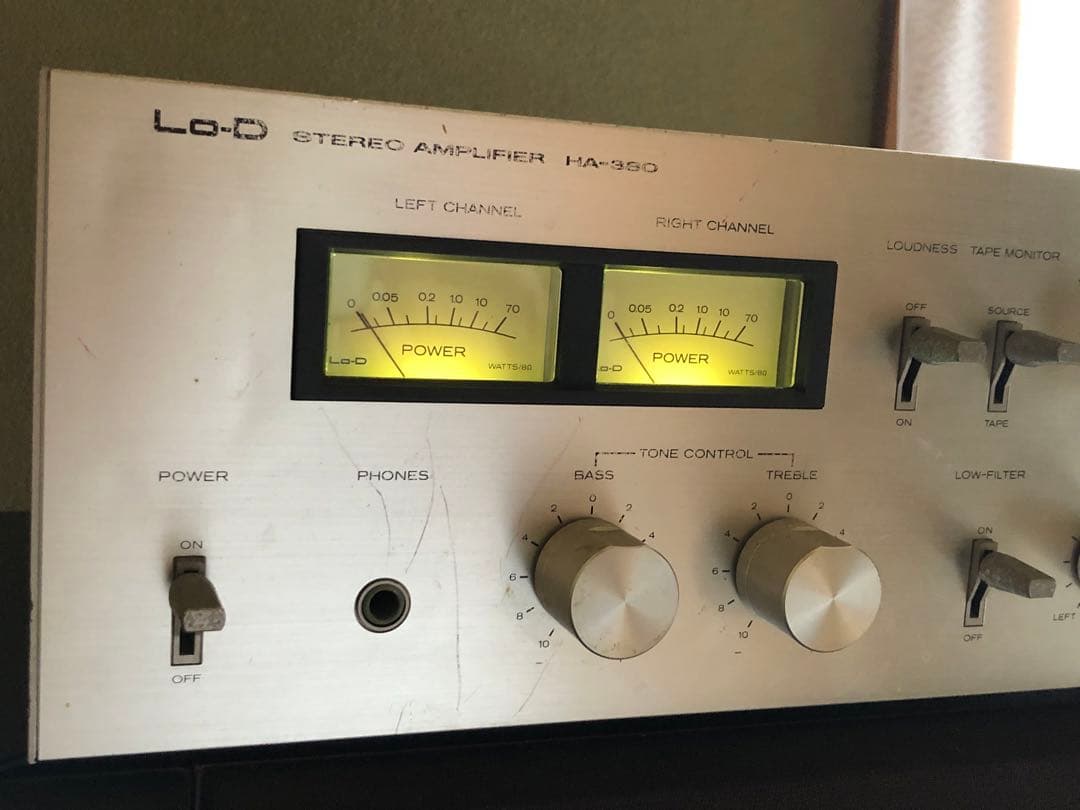 【HITACHI】 Lo-D プリメインアンプ ステレオアンプ HA-380