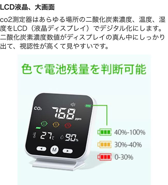 CO2 測定器　二酸化炭素濃度計　送料無料！