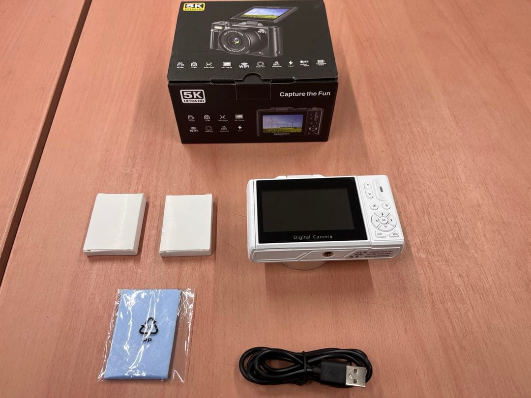 5K 75MPデジタルカメラ Wi-Fi内蔵 32GB付属