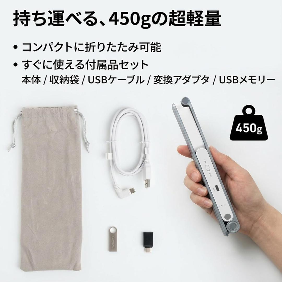 大特価❣️書画カメラZoom4K対応:1600万画素CMOSセンサー360度回転