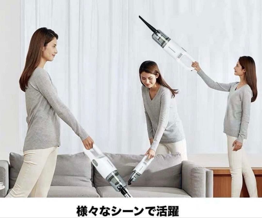 掃除機 コードレス 12000Pa強吸引力 サイクロン 超軽量 0.6kg