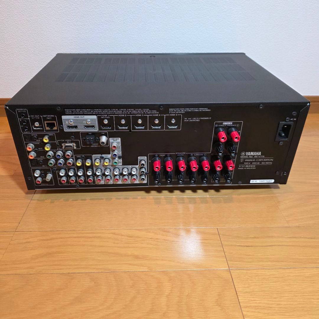 美品 動作確認済 YAMAHA AV RX-V775 AVレシーバー リモコン無