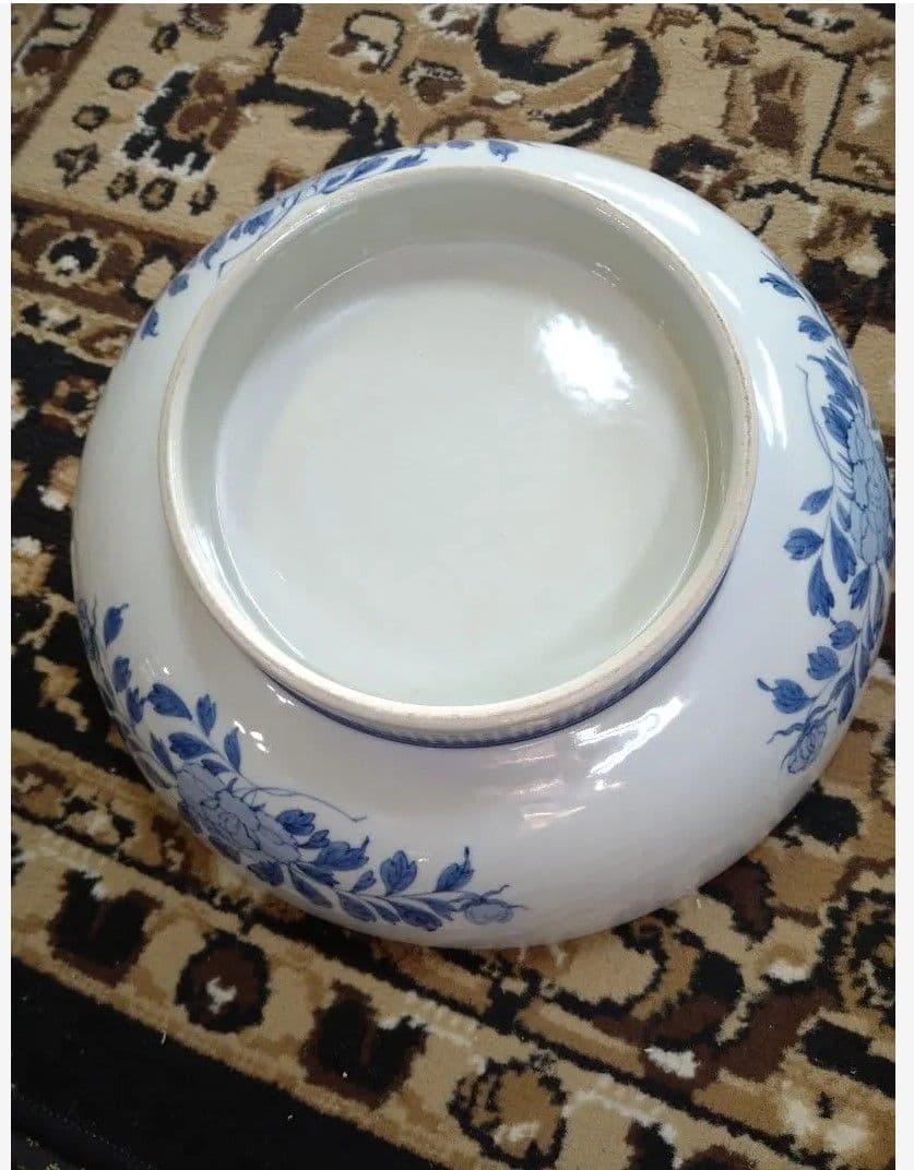 鍋島 尺皿 寿文様