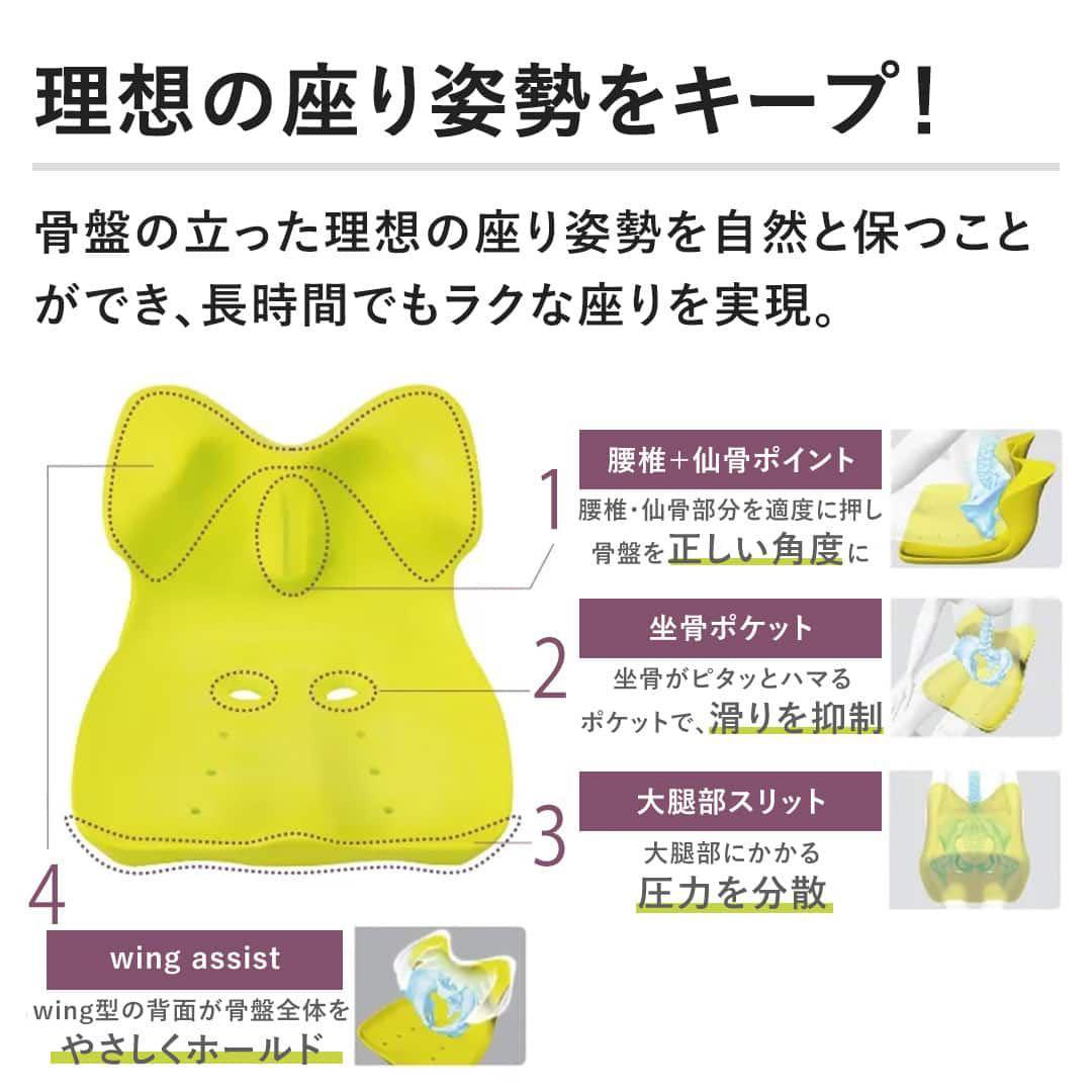 【美品】西川 Keeps キープス 骨盤サポートクッション ネイビー