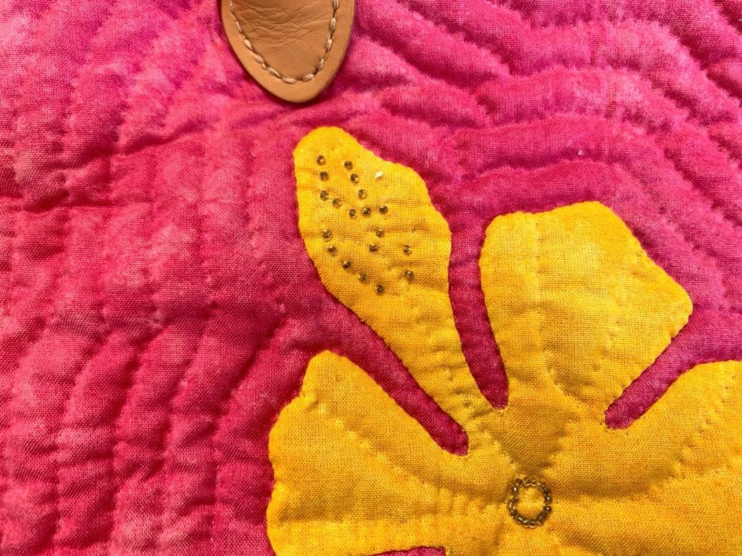 ハンドメイド　ハワイアンキルト　バッグ