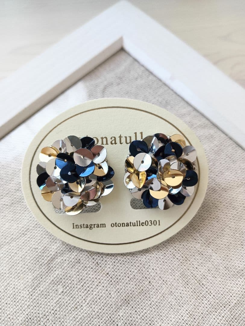 otonatulle フラワーデザイン イヤリング