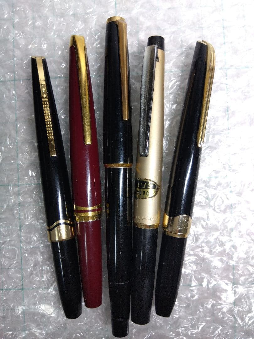 【18K x 2本＋14K x 3本】モンブラン含む、万年筆、合計5本まとめ売り