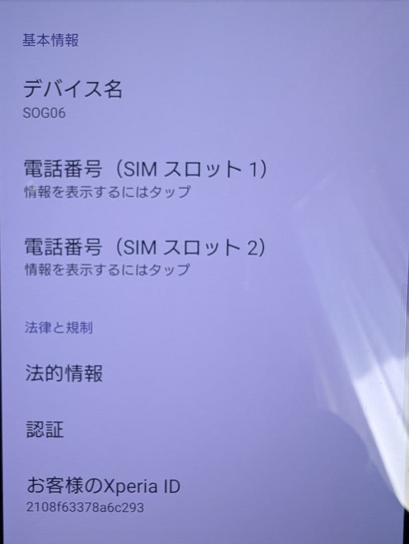 Sony Xperia1 Ⅳ　 SOG06　256GB 状態A