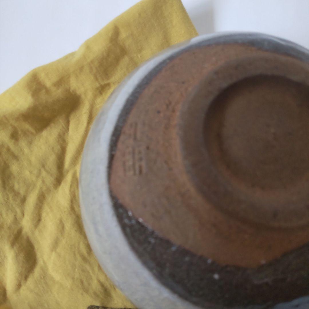 白かけ茶碗 内島北朗 作 銘「豊松」 茶碗 共箱 栞 茶道具 抹茶碗 美品 です