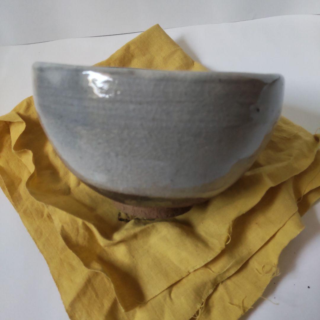 白かけ茶碗 内島北朗 作 銘「豊松」 茶碗 共箱 栞 茶道具 抹茶碗 美品 です