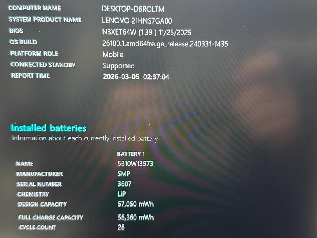 Windowsノート本体 Lenovo ThinkPad X1 Carbon G11 i5 16G 512