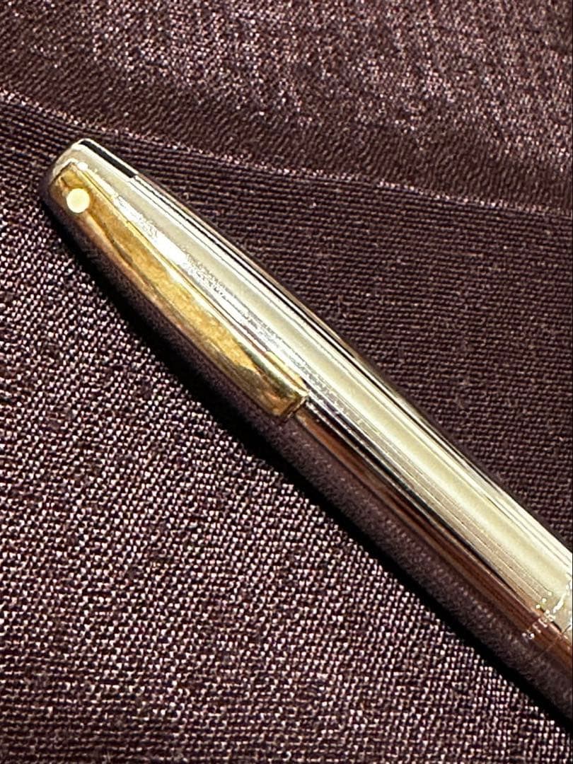 D91 SHEAFFER シルバー 万年筆 ゴールドクリップ